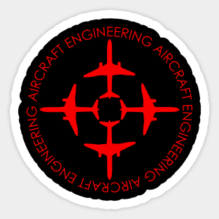 aircraft engineering airplane engineer Sticker